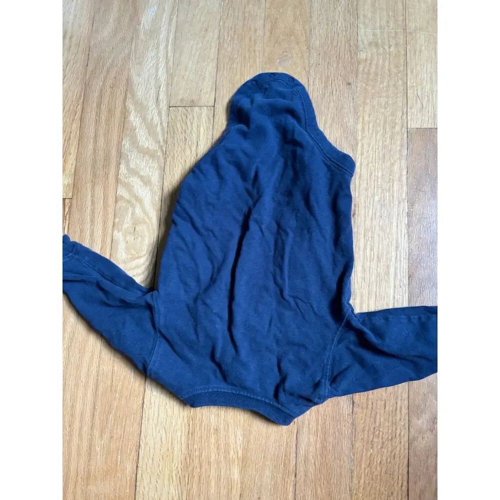 Old Navy baby bodysuit 3-6 months, navy henley long sleeve